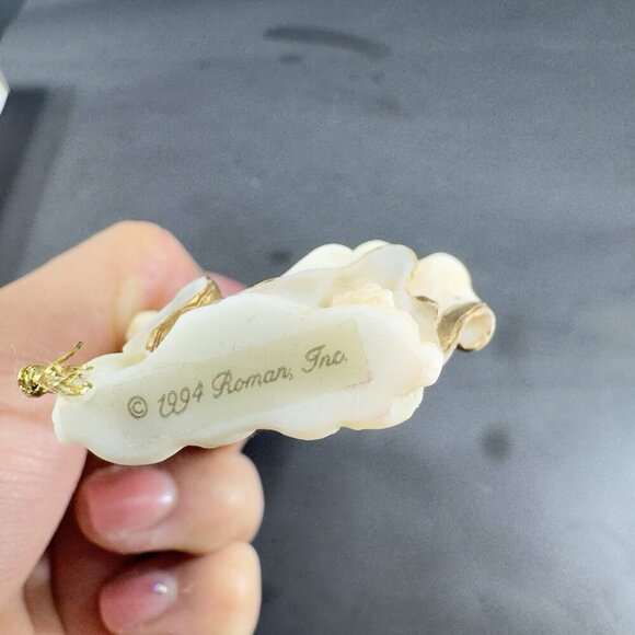 1994 Seraphim Classics Lydia Winged Poet Gymbeline Peacemaker Ornament New Box - Picture 4 of 9